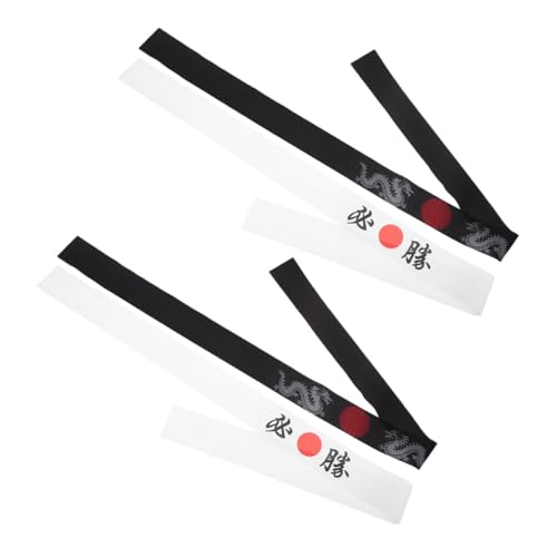 DECHOUS 4 Stück Teiliges Ninja Stirnband aus Weichem Hachimaki Band für Wiederverwendbar Vielseitig für Karate Samurai und Ninja Motto partys Sowie Kostümzubehör und Dekorationen DECHOUS 4 Stück Teiliges Ninja Stirnband aus Weichem Hachimaki Band für Wiederverwendbar Vielseitig für Karate Samurai und Ninja Motto partys Sowie Kostümzubehör und Dekorationen von DECHOUS