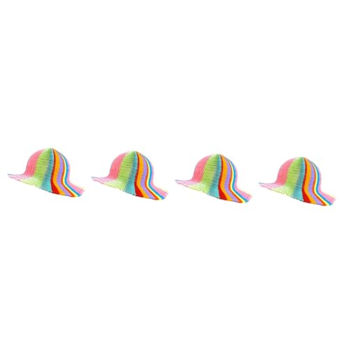 DECHOUS 4 Stück Vase Hut Hüte Regenbogen-vase-hut Hut Aus Papiervase Faltbarer Papierhut Faltbare Papierkappe DECHOUS 4 Stück Vase Hut Hüte Regenbogen-vase-hut Hut Aus Papiervase Faltbarer Papierhut Faltbare Papierkappe von DECHOUS
