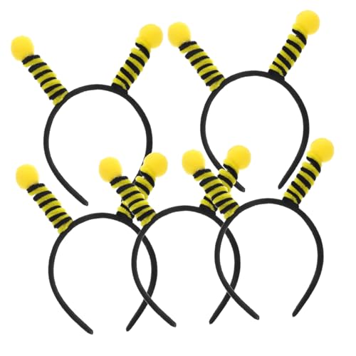 DECHOUS 5 Stück Teiliges Bienen Haarreif mit Antennen für Party Kostüm Vielseitiger Haarreif für Karneval und Halloween Niedliches Accessoire für Geburtstagsfeiern und Cosplay DECHOUS 5 Stück Teiliges Bienen Haarreif mit Antennen für Party Kostüm Vielseitiger Haarreif für Karneval und Halloween Niedliches Accessoire für Geburtstagsfeiern und Cosplay von DECHOUS