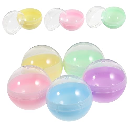 DECHOUS 50 Stück Gacha Muschelspielzeug Völkerball Runde Kapseln Bälle Masse Gummiballmaschine Bälle Mit Bingoruf Bastelkunst-eierball Kaugummiautomat Für Kaugummikapseln Pp von DECHOUS