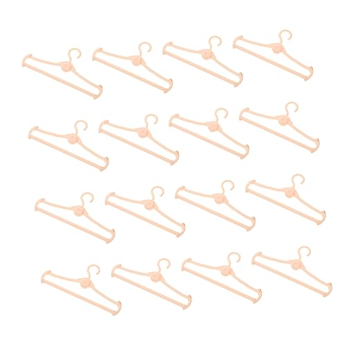 DECHOUS 50 Stück Puppenaufhänger Mini Kleiderbügel Puppenkleider Puppenkleiderbügel Puppen Kleidung Puppen Klamotten kleiderständer puppenhaus zubehör Kleiderbügel für Puppenkleider Abs von DECHOUS