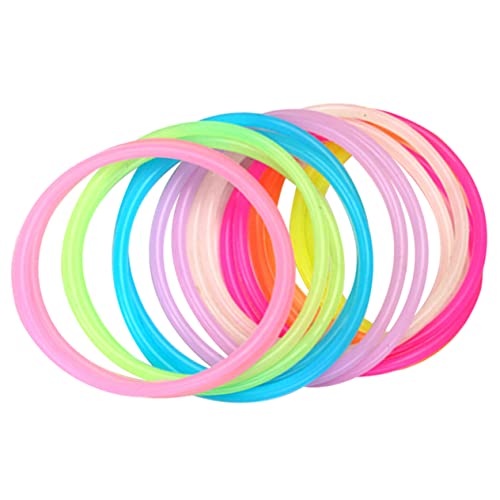 DECHOUS Leuchtende Silikonarmbänder Bunte Jelly Armbänder Für 90er Jahre Partys Elastische Handgelenkbänder Ideal Als Zubehör Für ädchen Und Damen DECHOUS Leuchtende Silikonarmbänder Bunte Jelly Armbänder Für 90er Jahre Partys Elastische Handgelenkbänder Ideal Als Zubehör Für ädchen Und Damen von DECHOUS