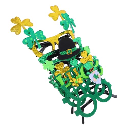 DECHOUS 6 Stück Brillen für Patrick's Day Lustige Partybrillen als Accessoire für Irische Festlichkeiten Vielseitige Brillen für Partys und Feiern von DECHOUS