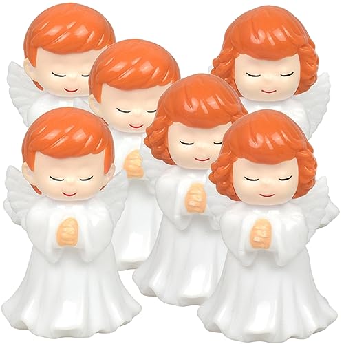 DECHOUS 6 Stück Engel Kuchendekoration Flügel Weihnachtsengel Figur Mini Mädchendekorationen für Schlafzimmer Schreibtischdekoration ästhetisch Engelsfigur Weihnachtsfiguren Plastik DECHOUS 6 Stück Engel Kuchendekoration Flügel Weihnachtsengel Figur Mini Mädchendekorationen für Schlafzimmer Schreibtischdekoration ästhetisch Engelsfigur Weihnachtsfiguren Plastik von DECHOUS