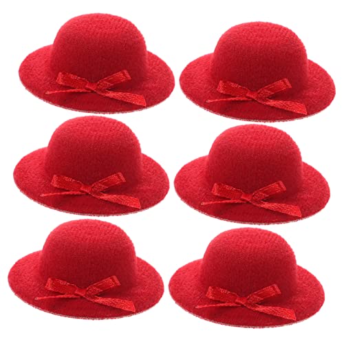 DECHOUS 6 Stück Mini-Zylinder haircharm haaraccessoires valwntinstagsgeschenk Puppenkleidung Zubehör Mini-Strickmützen Karaffe Miniaturhüte basteln austauschbare Puppenhüte Stoff rot DECHOUS 6 Stück Mini-Zylinder haircharm haaraccessoires valwntinstagsgeschenk Puppenkleidung Zubehör Mini-Strickmützen Karaffe Miniaturhüte basteln austauschbare Puppenhüte Stoff rot von DECHOUS
