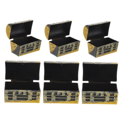 DECHOUS 6 Stück Puppenhausminiaturen Miniatur-Schatzkiste Party für Mädchen kleine Schatztruhe piraten dekoration Ornament Puppenhaus-Versorgung Puppenhausverzierung Abs Golden DECHOUS 6 Stück Puppenhausminiaturen Miniatur-Schatzkiste Party für Mädchen kleine Schatztruhe piraten dekoration Ornament Puppenhaus-Versorgung Puppenhausverzierung Abs Golden von DECHOUS