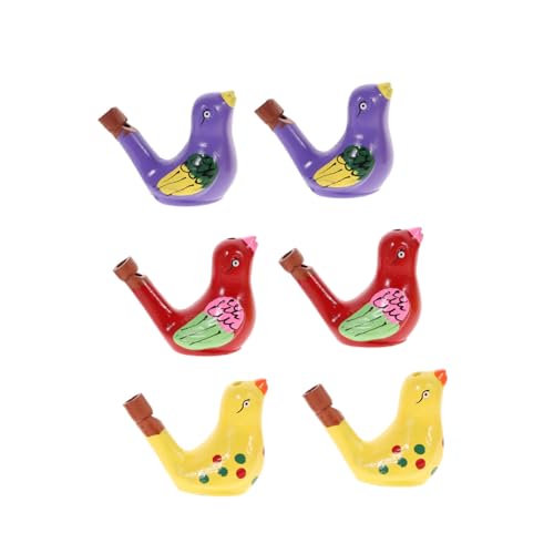 DECHOUS 6 Stück Teiliges Keramische Vogelpfeifen Wasservogel-design Bunte Tröten Partygeschenk Umweltfreundlich Distinctive Tourismuskunst von DECHOUS