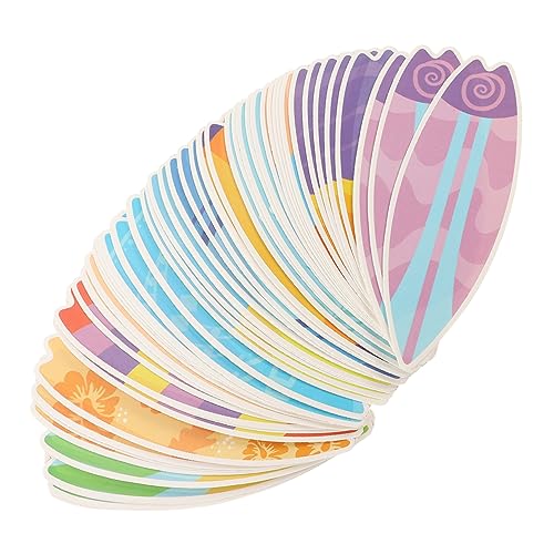 DECHOUS 60 Stück Surfbrettaufkleber Sammelalbum Sommerliche Pinnwanddekorationen Sommerdekorationen Für Das Klassenzimmer Pinnwandausschnitte Scrapbook-Sticker Selber Machen Papier von DECHOUS