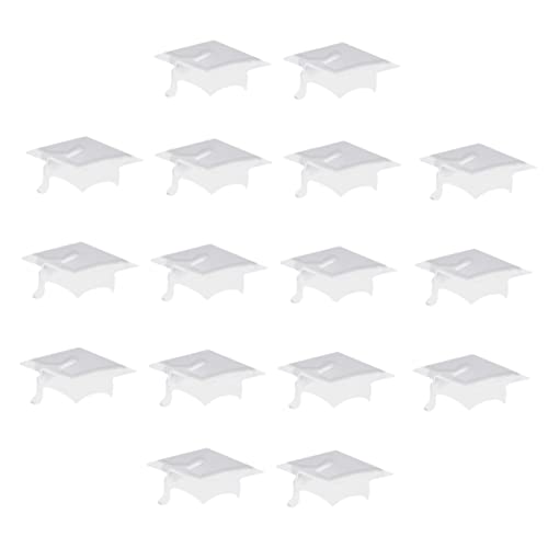 DECHOUS 600 Stück 2020 Konfetti Für Abschlussfeier Grad Abschlussdekoration Teller Kernstück Meister Hut Grad Kulisse Abschlussfeier Dekorationen Mittelstücke Kappe Silver von DECHOUS