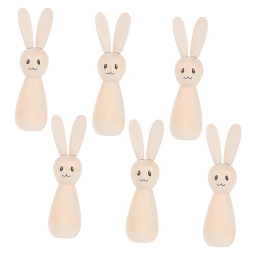 DECHOUS 6St Osterhasenpuppe tierische Kaninchen künstlicher Anhänger Fake-Buch zur Heimdekoration Hasen für Ostern Bastelset Osterhandwerk aus Holz Ostern Dekorationen aus Holz DECHOUS 6St Osterhasenpuppe tierische Kaninchen künstlicher Anhänger Fake-Buch zur Heimdekoration Hasen für Ostern Bastelset Osterhandwerk aus Holz Ostern Dekorationen aus Holz von DECHOUS