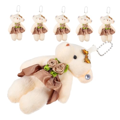 DECHOUS 6Stücke Bär Plüschspielzeug Große Stoffbären Für DIY Bärenstrauß Schlüsselanhänger Und Hochzeitsdekoration Entzückende Bärenfiguren DECHOUS 6Stücke Bär Plüschspielzeug Große Stoffbären Für DIY Bärenstrauß Schlüsselanhänger Und Hochzeitsdekoration Entzückende Bärenfiguren von DECHOUS