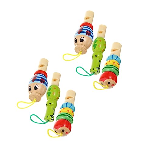 DECHOUS 6Stücke Teiliges Holz Tierpfeife Musikalisches Babyspielzeug Für Kreative Spielstunden Cartoon Design Sicheres Und Langlebiges Material Als Mitgebsel Für Kindergeburtstage von DECHOUS