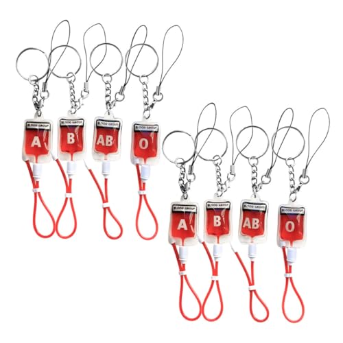 DECHOUS 8 Stück Blutgruppen Schlüsselanhänger Blutentnahmeperlen Taschen Schlüsselanhänger Ketten Schlüsselband Kartenhalter Geldbörse Blutspendetasche Zubehör Gothic Tasche DECHOUS 8 Stück Blutgruppen Schlüsselanhänger Blutentnahmeperlen Taschen Schlüsselanhänger Ketten Schlüsselband Kartenhalter Geldbörse Blutspendetasche Zubehör Gothic Tasche von DECHOUS