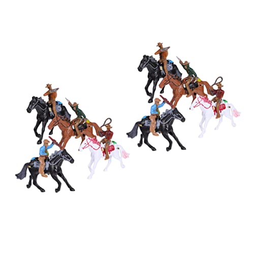 DECHOUS 8 Stück Cowboy-Reitmodell Westernfiguren Reitfiguren Actionfiguren für Jungen sankastenspielsachen sammlerstücke Menschenmodelle aus Plastik Tischdekorationen aus Sand DECHOUS 8 Stück Cowboy-Reitmodell Westernfiguren Reitfiguren Actionfiguren für Jungen sankastenspielsachen sammlerstücke Menschenmodelle aus Plastik Tischdekorationen aus Sand von DECHOUS