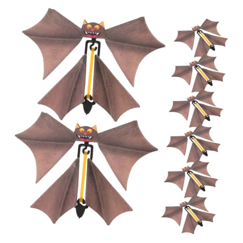 DECHOUS 8 Stück Teiliges Fliegende Fledermäuse aus Robustem Kunststoff Gummiband Angetriebene Halloween Spielzeuge für Gruselstreiche und Bühnenauftritte Vielseitig Einsetzbar für Partys DECHOUS 8 Stück Teiliges Fliegende Fledermäuse aus Robustem Kunststoff Gummiband Angetriebene Halloween Spielzeuge für Gruselstreiche und Bühnenauftritte Vielseitig Einsetzbar für Partys von DECHOUS