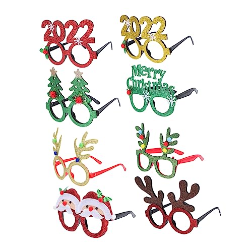 DECHOUS 8Stücke Weihnachtsdekoration Brillen Lustige Dekorative Brillen Für Weihnachten Und Neujahr Partys Farbige Kunststoffgläser Für Erwachsene DECHOUS 8Stücke Weihnachtsdekoration Brillen Lustige Dekorative Brillen Für Weihnachten Und Neujahr Partys Farbige Kunststoffgläser Für Erwachsene von DECHOUS