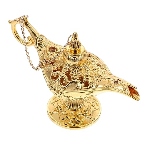 DECHOUS Aladins Lampe Vintage- Nachttisch glühen Vintage - Grün bürodeko büro Dekoration hausdeko Desktop-Ornament für den Haushalt Desktop-Wunschdekor Zinklegierung Golden von DECHOUS