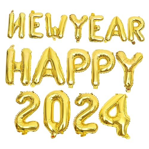 DECHOUS Riesige 2024 Anzahl Ballons Set Folie Ballons Party Dekorationen Neue Jahr Feier DECHOUS Riesige 2024 Anzahl Ballons Set Folie Ballons Party Dekorationen Neue Jahr Feier von DECHOUS