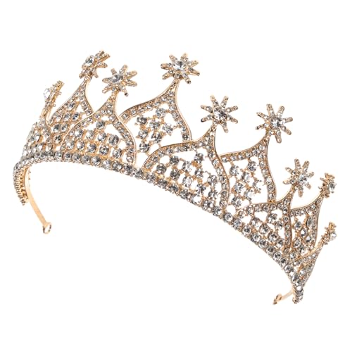 DECHOUS Elegante Braut Glänzend Charms Legierung für Hochzeit Braut Kopfschmuck Gold von DECHOUS