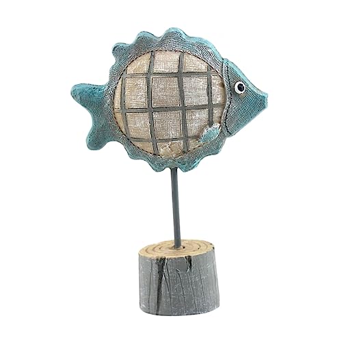 DECHOUS Elegante Flache Fisch-Harz-Dekoration Für Zuhause Büro Tischdekoration Wohnaccessoire von DECHOUS