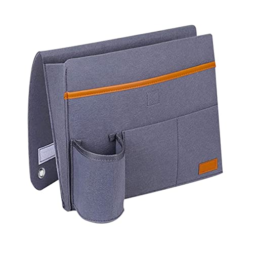 DECHOUS Felt Sofa Armlehnen Organizer Aufbewahrungstasche Hängender Couch Armrest Storage Organizer für Schlafzimmer Wohnzimmer Büro Stauraum für Fernbedienung Handy Brille Becherhalter von DECHOUS