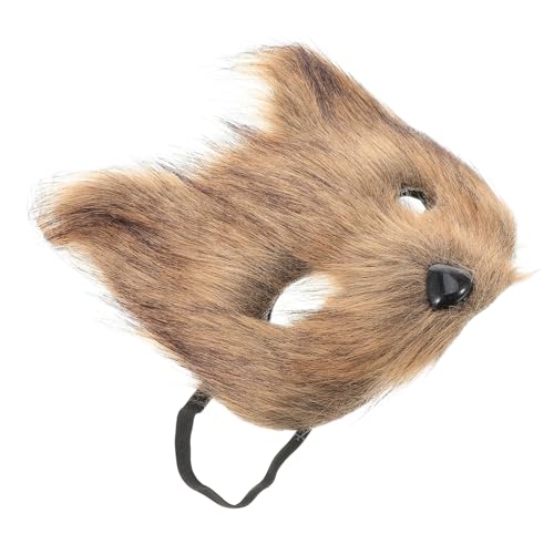 DECHOUS Fuchs Maske Tier-cosplay-maske Maskerademaske Für Partys Fuchsmaske Fuchs Kostümzubehör Einzigartige Maske Fuchs Halbmasken Tiermasken Für Erwachsene Partyzubehör Light Brown Haar DECHOUS Fuchs Maske Tier-cosplay-maske Maskerademaske Für Partys Fuchsmaske Fuchs Kostümzubehör Einzigartige Maske Fuchs Halbmasken Tiermasken Für Erwachsene Partyzubehör Light Brown Haar von DECHOUS