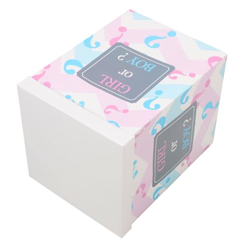 DECHOUS Geschlechtsoffenbarungsbox Balloon Box aus Papier für Shower Party Junge oder Mädchen Ballon Dekoration für Gender Reveal Feier von DECHOUS