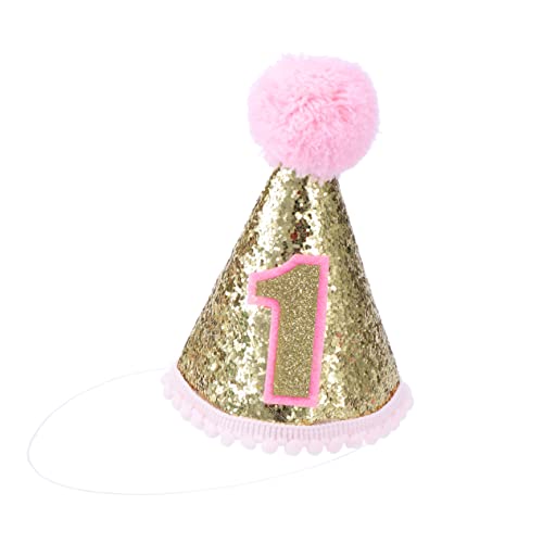 DECHOUS Partyhut Zum 1 Geburtstag Glitzernder Kegelhut Mit Stirnband Partyzubehör Für Jungen Und Mädchen DECHOUS Partyhut Zum 1 Geburtstag Glitzernder Kegelhut Mit Stirnband Partyzubehör Für Jungen Und Mädchen von DECHOUS