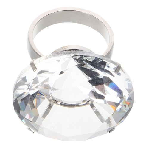 DECHOUS Hochzeits-requisiten-diamantring Verlobungsringverzierung Hochzeitsdiamantringdekoration Hochzeitsringe Hochzeitstag Partyzubehör Diamant-verlobungsringe Klobig Glas Transparent DECHOUS Hochzeits-requisiten-diamantring Verlobungsringverzierung Hochzeitsdiamantringdekoration Hochzeitsringe Hochzeitstag Partyzubehör Diamant-verlobungsringe Klobig Glas Transparent von DECHOUS