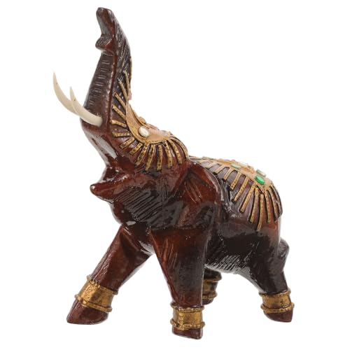DECHOUS Holzstatuendekoration glücklich Holzelefant Bürodekoration Holzelefant Tischdeko Holzschnitzerei Elefant Elefantenschmuck Szenenlayout- Heimtierdekorationen Metall DECHOUS Holzstatuendekoration glücklich Holzelefant Bürodekoration Holzelefant Tischdeko Holzschnitzerei Elefant Elefantenschmuck Szenenlayout- Heimtierdekorationen Metall von DECHOUS