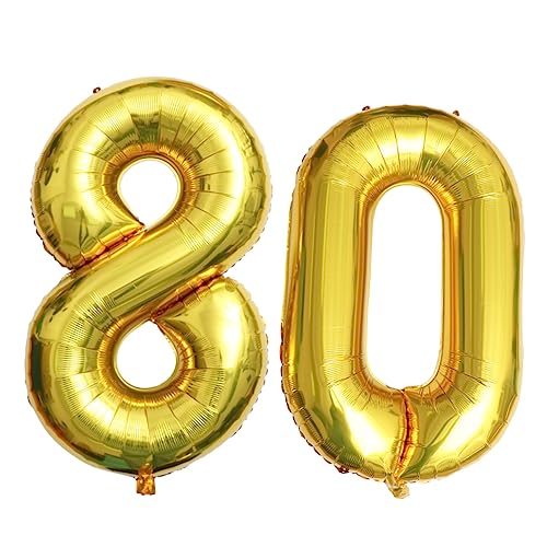 DECHOUS 40 Zahl 80. Geburtstag Ballon Ballon Set Jumbo Folienballons Party Dekorationen Foto Requisiten DECHOUS 40 Zahl 80. Geburtstag Ballon Ballon Set Jumbo Folienballons Party Dekorationen Foto Requisiten von DECHOUS