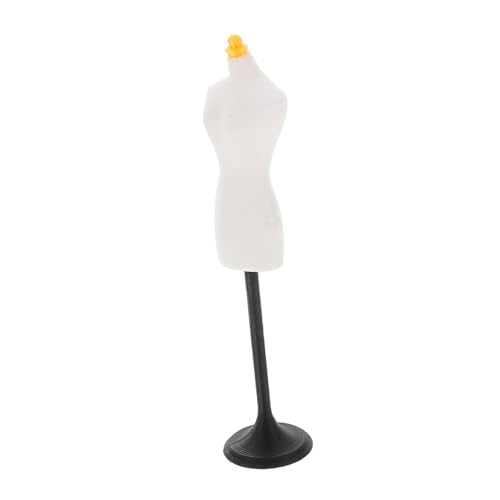 DECHOUS Mini Puppenständer Kleiderständer Mannequin Torso für Kinderbekleidung und Schmuckdisplay Robuste Tragbare Struktur Weiß für Kreatives Design und Vielseitige Nutzung von DECHOUS