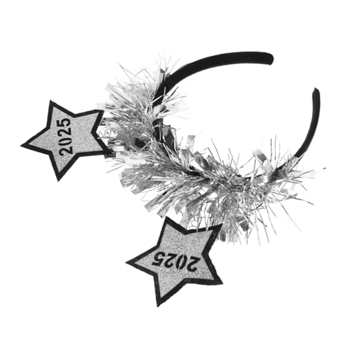 DECHOUS Neujahrs stirnband für Frauen und Männer Silbernes Stern haarreif mit Robustem Design Vielseitig Verwendbar als Haarclip Festliches Kopfschmuck für Silvester Weihnachten und DECHOUS Neujahrs stirnband für Frauen und Männer Silbernes Stern haarreif mit Robustem Design Vielseitig Verwendbar als Haarclip Festliches Kopfschmuck für Silvester Weihnachten und von DECHOUS