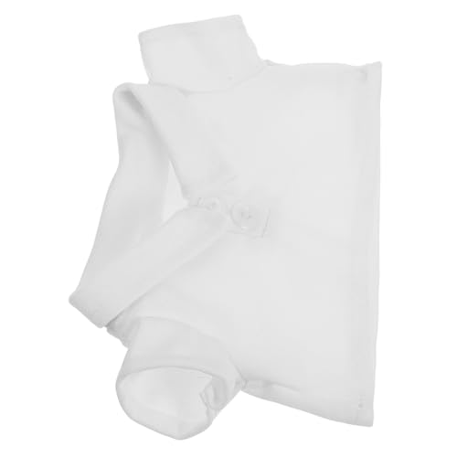 DECHOUS Plüschbärenkleidung Kleidung Für Bärenshirt Zubehör Individuelle Kleidung Süße Kleidung Bär Plüsch Bärenkostüm Für Erwachsene T-Shirt Puppe Plüschige Kleidung Weiß Stoff von DECHOUS