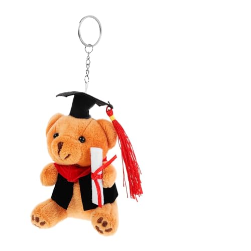 DECHOUS Plüschtier-Anhänger Plüsch Bär Schlüsselanhänger Schlüssel hängende Verzierung brown bear stofftier schlüsselanhänger Grad Bär Puppe Schlüsselanhänger Cartoon-Schlüsselhalter DECHOUS Plüschtier-Anhänger Plüsch Bär Schlüsselanhänger Schlüssel hängende Verzierung brown bear stofftier schlüsselanhänger Grad Bär Puppe Schlüsselanhänger Cartoon-Schlüsselhalter von DECHOUS