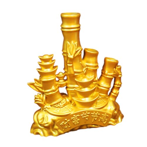 DECHOUS Retro-Bambus-Dekoration, Tischdekoration Aus Bambus, Metall-bambusstatue, Traditionelle Chinesische Bambusskulptur, Tischdekoration Aus Bambus DECHOUS Retro-Bambus-Dekoration, Tischdekoration Aus Bambus, Metall-bambusstatue, Traditionelle Chinesische Bambusskulptur, Tischdekoration Aus Bambus von DECHOUS