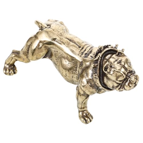 DECHOUS Retro-Messing-tierfigur, Messingverzierung, Miniatur-hundeform, Messingstatue, Messinghandwerk, Hund, Tischdekoration, Desktop-hundefigur DECHOUS Retro-Messing-tierfigur, Messingverzierung, Miniatur-hundeform, Messingstatue, Messinghandwerk, Hund, Tischdekoration, Desktop-hundefigur von DECHOUS