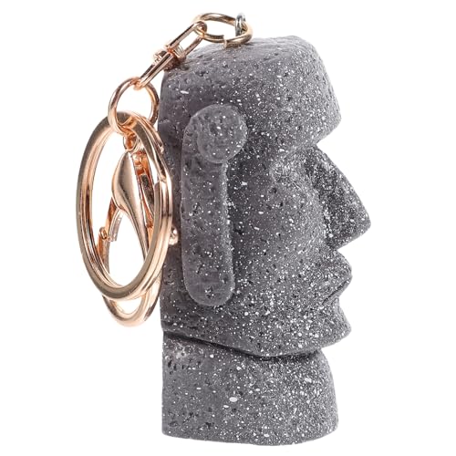 DECHOUS Schlüsselanhänger mit Steinstatue Figur Schlüsselbundzubehör Tasche Schlüsselanhänger Dekorationen Schlüsselbunddekor Moai-Partygeschenke Schlüsselbundanhänger Metall DECHOUS Schlüsselanhänger mit Steinstatue Figur Schlüsselbundzubehör Tasche Schlüsselanhänger Dekorationen Schlüsselbunddekor Moai-Partygeschenke Schlüsselbundanhänger Metall von DECHOUS