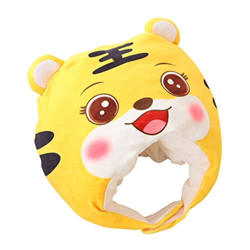 DECHOUS Tiger Kopfbedeckung Hut Outfits für einzigartiger Tigerhut fasching kopfbedeckung fastnacht kopfbedeckung Tierischer Cosplay-Hut Kopfschmuck für Kinderpartys Plüsch Yellow DECHOUS Tiger Kopfbedeckung Hut Outfits für einzigartiger Tigerhut fasching kopfbedeckung fastnacht kopfbedeckung Tierischer Cosplay-Hut Kopfschmuck für Kinderpartys Plüsch Yellow von DECHOUS