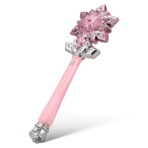 DECHOUS Zauberstab sprühen Prinzessin Zauberstäbe für Mädchen Zauberstab leuchten Lichteffekt Party Schneeflockenstab mit Licht Strumpffüller für Plastik Rosa DECHOUS Zauberstab sprühen Prinzessin Zauberstäbe für Mädchen Zauberstab leuchten Lichteffekt Party Schneeflockenstab mit Licht Strumpffüller für Plastik Rosa von DECHOUS