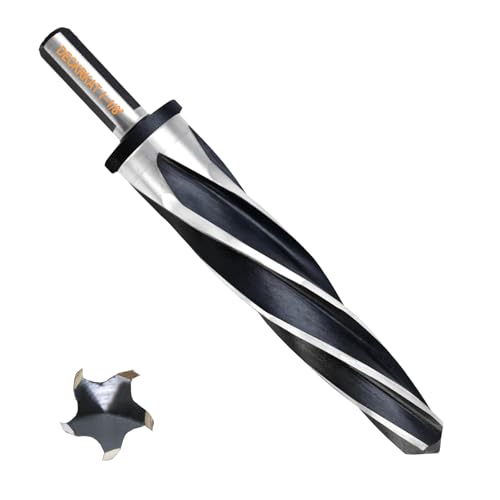 1-1/8 Zoll Reibahle Bohrer für Metall, M2 HSS Kegelreibahle für Stahl, Legierung, Holz, Kunststoff zum Ausrichten, Vergrößern von Löchern, 5-Spiralnuten, 1/2 Zoll rutschfester Schaft, 28 mm 1-1/8 Zoll Reibahle Bohrer für Metall, M2 HSS Kegelreibahle für Stahl, Legierung, Holz, Kunststoff zum Ausrichten, Vergrößern von Löchern, 5-Spiralnuten, 1/2 Zoll rutschfester Schaft, 28 mm von DECKRKAT