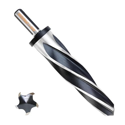 1-3/16 Zoll Reibahle Bohrer für Metall, M2 HSS Kegelreibahle für Stahl, Legierung, Holz, Kunststoff zum Ausrichten, Vergrößern von Löchern, 5-Spiralnuten, 1/2 Zoll rutschfester Schaft, 30 mm 1-3/16 Zoll Reibahle Bohrer für Metall, M2 HSS Kegelreibahle für Stahl, Legierung, Holz, Kunststoff zum Ausrichten, Vergrößern von Löchern, 5-Spiralnuten, 1/2 Zoll rutschfester Schaft, 30 mm von DECKRKAT