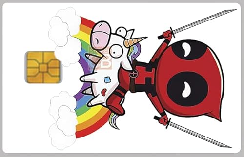 Aufkleber für Bankkarten, US-Format, Deadpool und seine Heiligen – Verschiedene und dekorieren Sie Ihre Bankkarte nach Belieben von DECO-IDEES