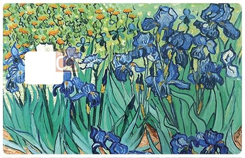 Aufkleber für EC-Karten, US-Format, die Iris von Van Gogh – unterscheiden und dekorieren Sie Ihre Kreditkarte nach Ihren Wünschen von DECO-IDEES