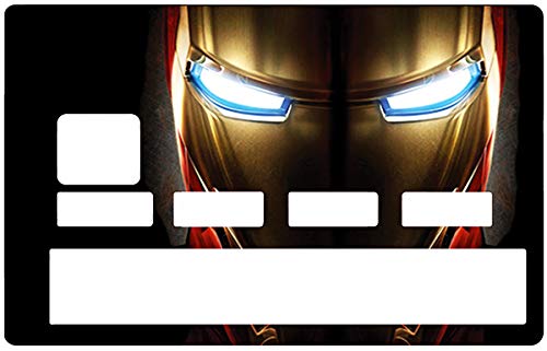 Aufkleber für Kreditkarte, Tribute to Iron Man, limitierte Edition, 100 Stück – Dekorieren Sie Ihre Bankkarte nach Belieben und Dekorieren Sie sie einfach und ohne Blasen. von DECO-IDEES