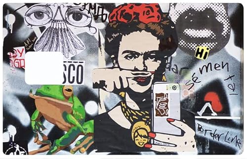 Frida Wall – Aufkleber für Bankkarten, US, nur der Chip auf der Vorderseite – unterscheiden und dekorieren Sie Ihre Bankkarte nach Ihren Wünschen von DECO-IDEES