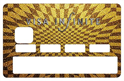Visa Infinite GOLD - Kreditkarten Aufkleber – Passgenaue Aufkleber – Differenzieren und dekorieren Sie Ihre Bankkarte nach Ihren Wünschen !! von Deco 79