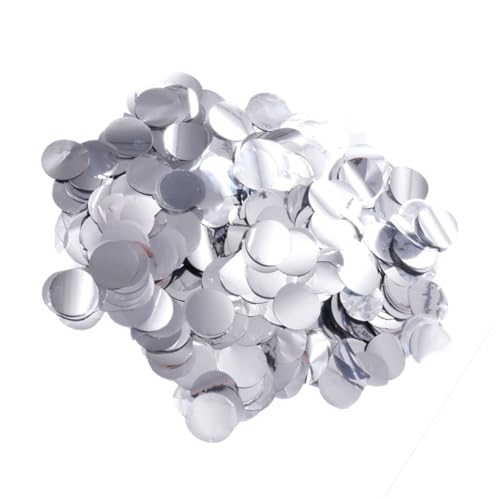 DECOMELODY 1 Packung Hochzeitskonfetti hochzeitsdeko komfetti party dekoration party assecoires valentinstag dekoration partydekoration Konfetti für Tische Konfettipapier zur Hochzeit Silver von DECOMELODY