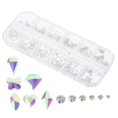 DECOMELODY 1 Schachtel DIY Nagel Dekorationsset Strasssteine Fächer Hochsilber Glitzersteine für Nagelkunst Nail Art Schmucksteine Selbstgestalten Zubehör DECOMELODY 1 Schachtel DIY Nagel Dekorationsset Strasssteine Fächer Hochsilber Glitzersteine für Nagelkunst Nail Art Schmucksteine Selbstgestalten Zubehör von DECOMELODY