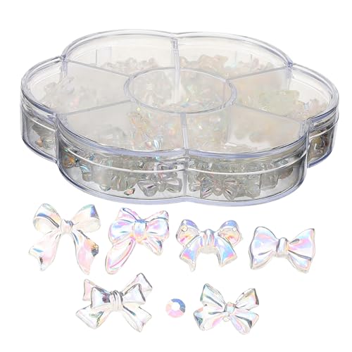 DECOMELODY 1 Schachtel Nail Charms Bow Form Maniküre Dekor Nagelschmuck Glitzersteine für DIY Nageldesigns Anfänger Profi Geeignet Einfache Anwendung Vielseitig Modisch DECOMELODY 1 Schachtel Nail Charms Bow Form Maniküre Dekor Nagelschmuck Glitzersteine für DIY Nageldesigns Anfänger Profi Geeignet Einfache Anwendung Vielseitig Modisch von DECOMELODY